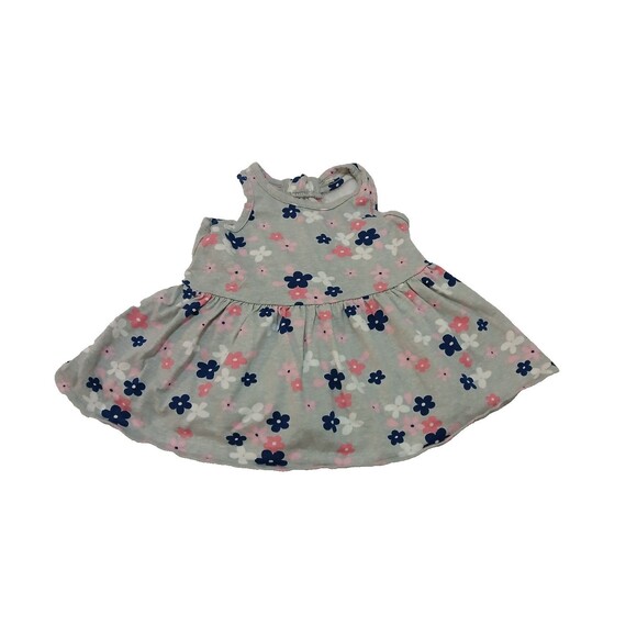 Gerber Infant Girls 3pc Racer Back Tank Dress, Bottoms & Hat Set (0-3M) - Gray - Picture 2 of 8